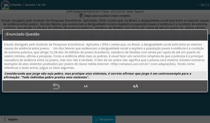 TáNaMão Free Questões de Concursos android App screenshot 0